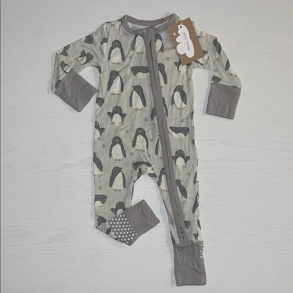 Angel Dear Convertible Romper Penguins 0-3 months